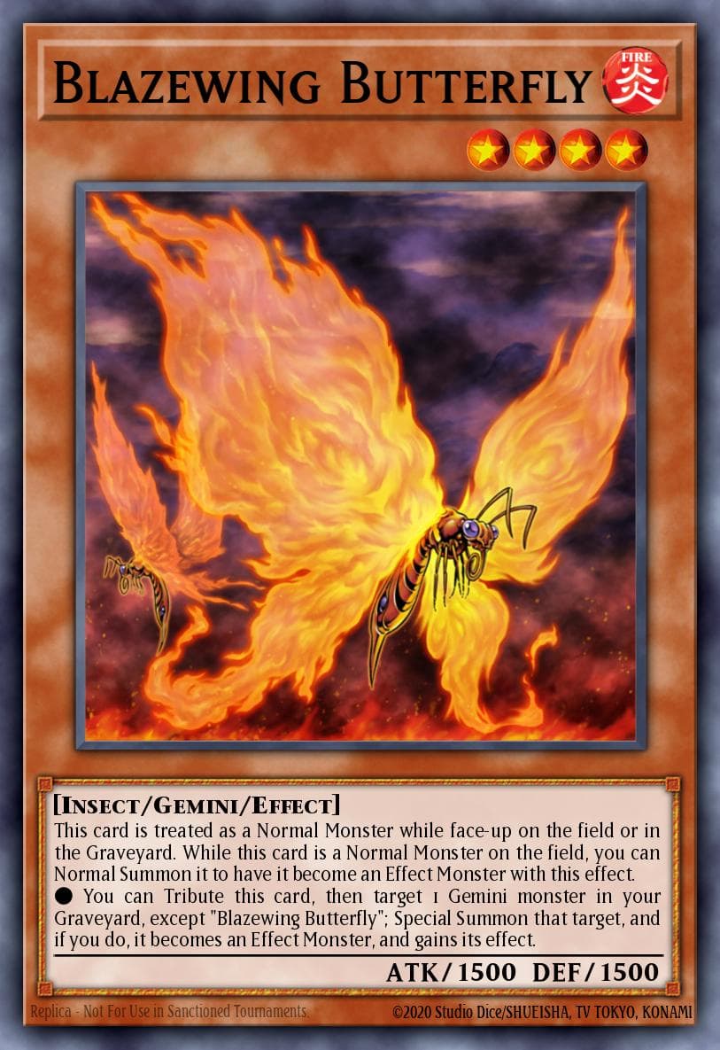 Blazewing Butterfly — Legendary Decks II Yu-Gi-Oh! card by KAZUKI TAKAHASHI