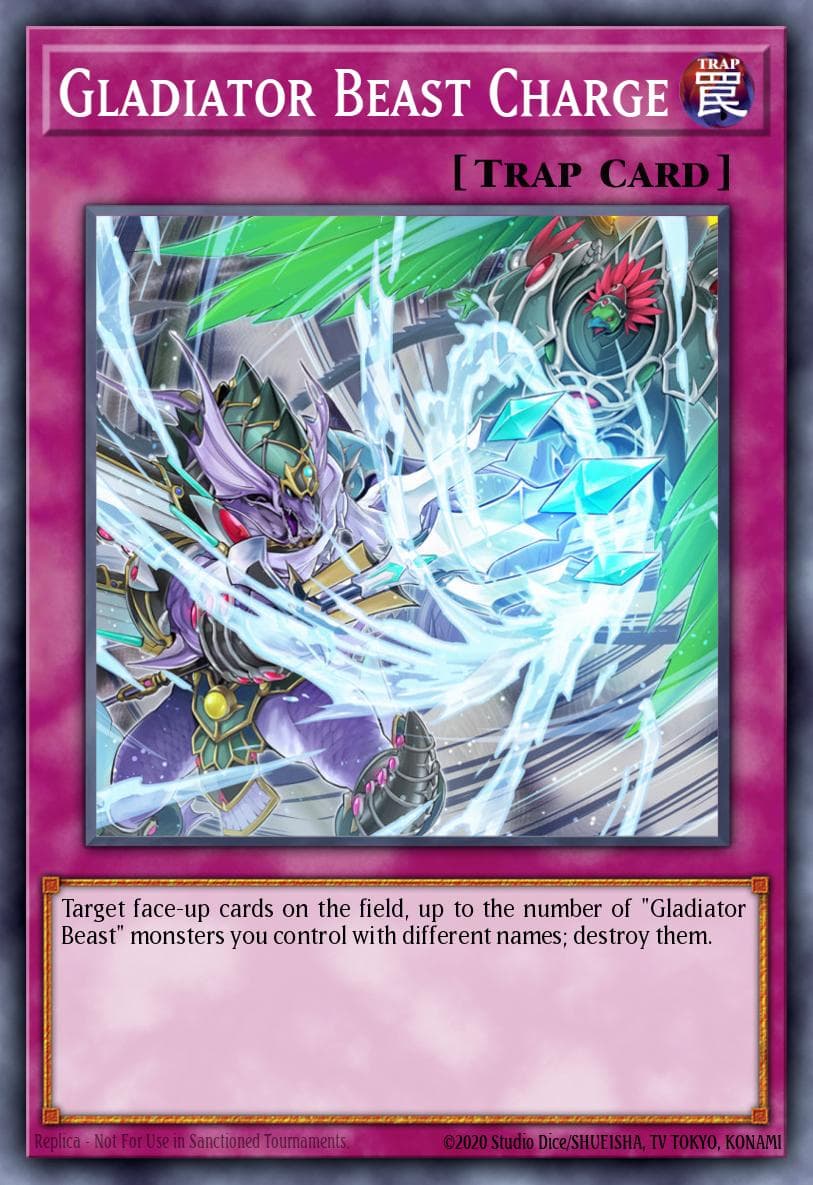 Gladiator Beast Charge — Chaos Impact Yu-Gi-Oh! card by KAZUKI TAKAHASHI