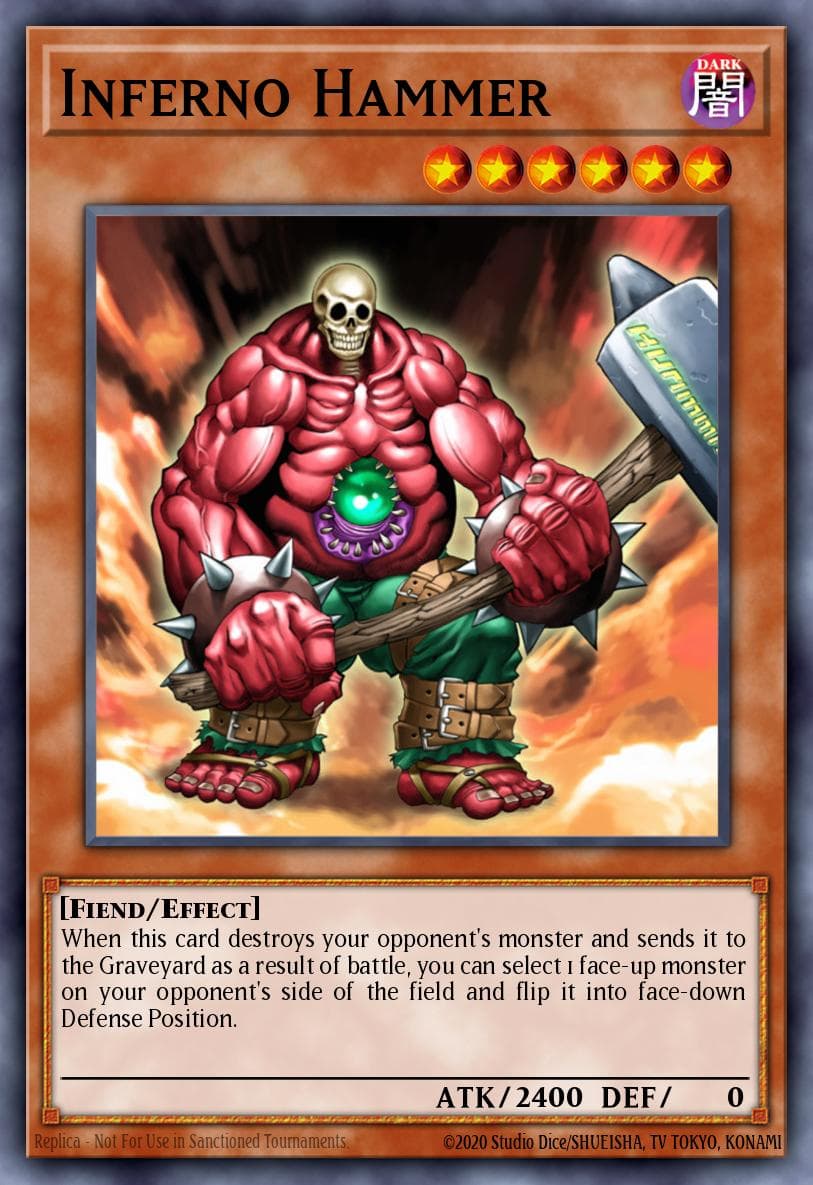 Inferno Hammer — Yu-Gi-Oh! Capsule Monster Coliseum promotional cards