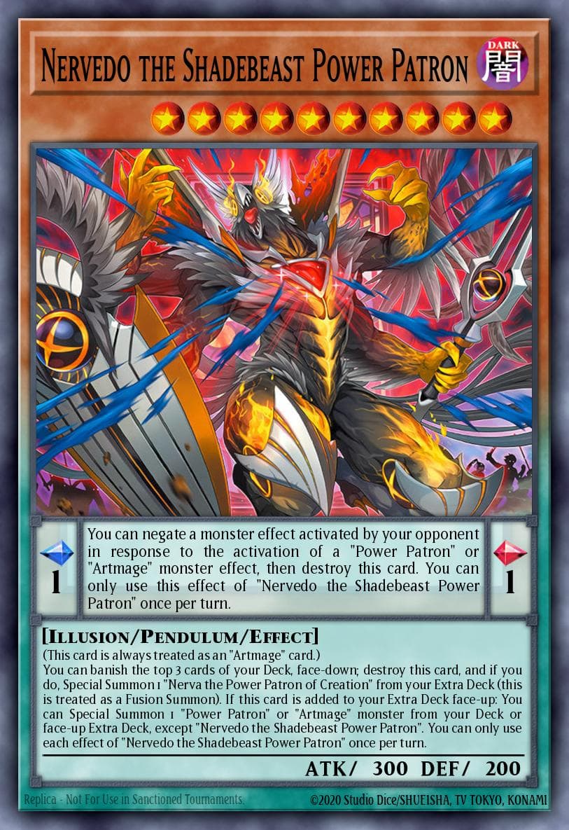 Power Patron Shadow Beast Nervedo — ygo-unknown