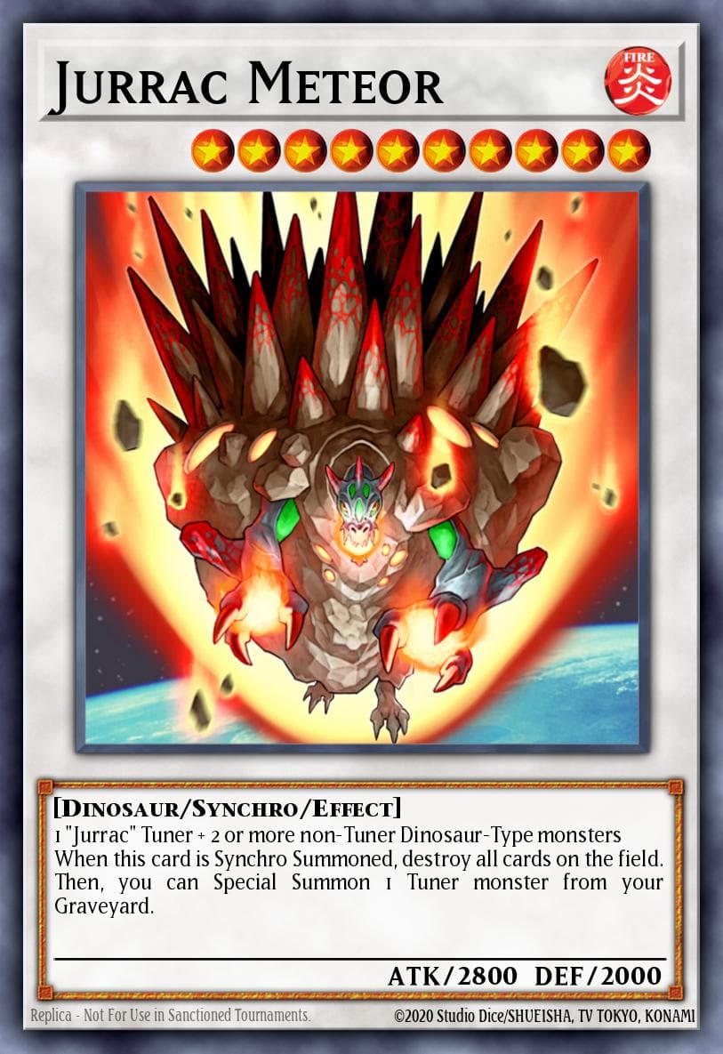 Jurrac Meteor — Duel Terminal 4 Yu-Gi-Oh! card by KAZUKI TAKAHASHI