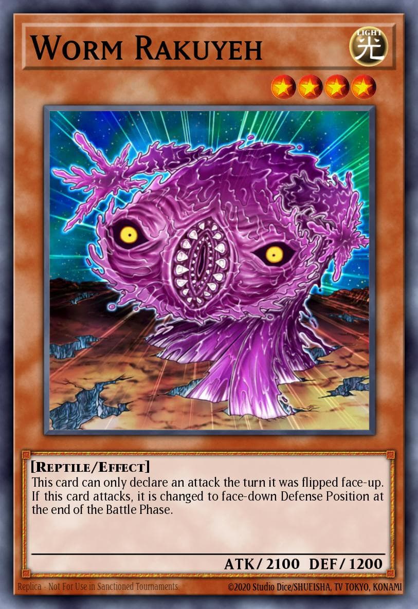Worm Rakuyeh — Hidden Arsenal 2 Yu-Gi-Oh! card by H. YOSHITOMI