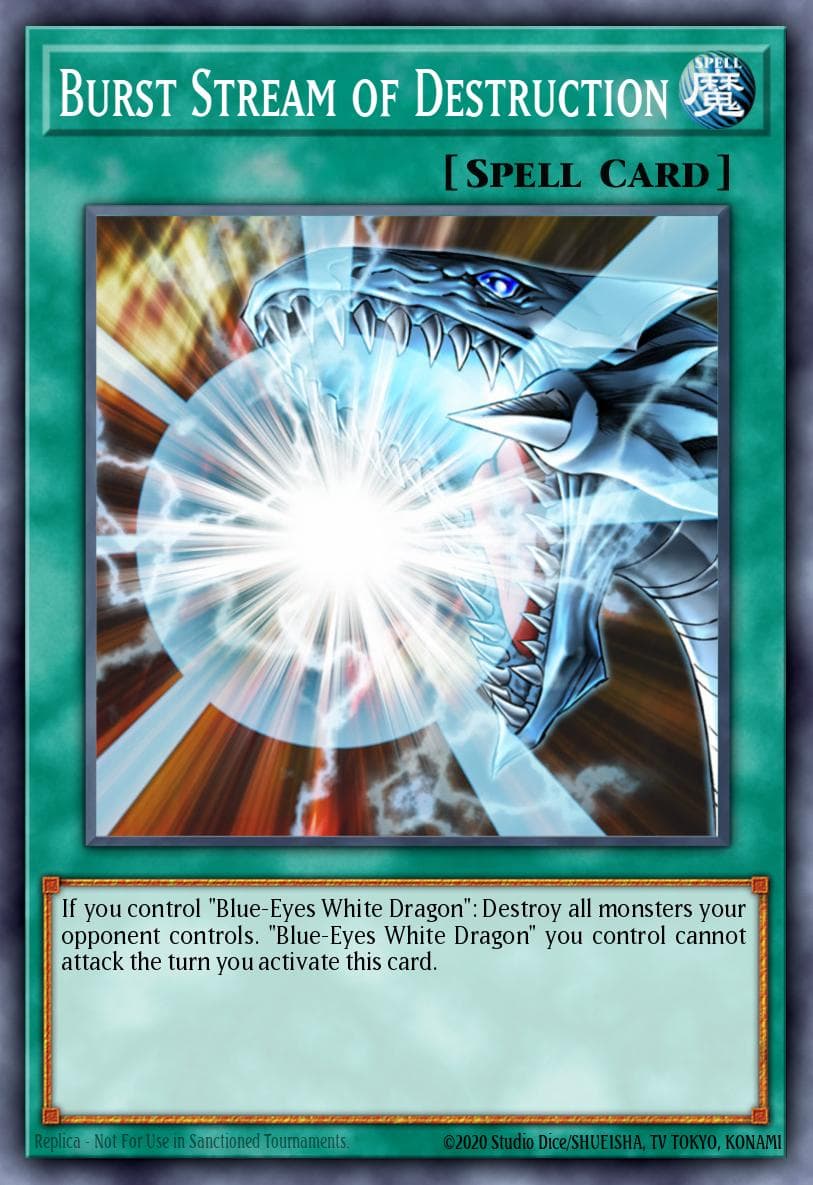 Burst Stream of Destruction — Ancient Sanctuary Yu-Gi-Oh! card by KAZUKI TAKAHASHI