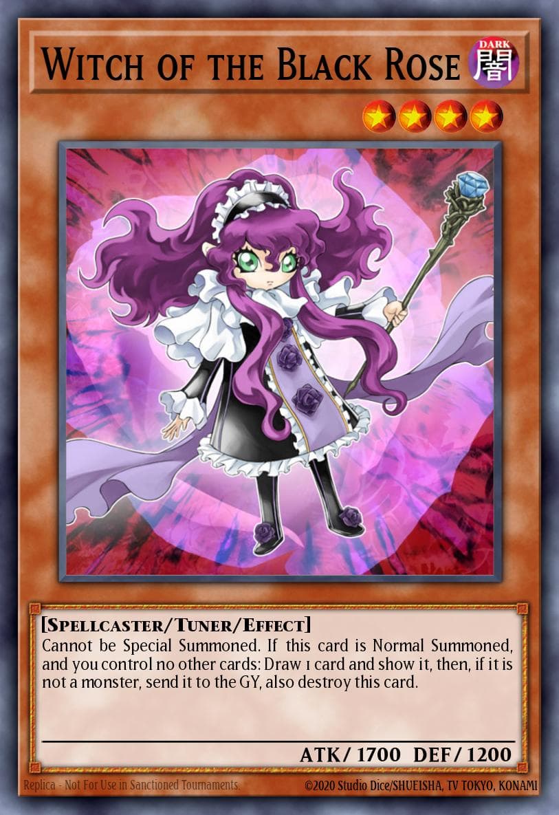 Witch of the Black Rose — Legendary Duelists: Sisters of the Rose Yu-Gi-Oh! card by KAZUKI TAKAHASHI