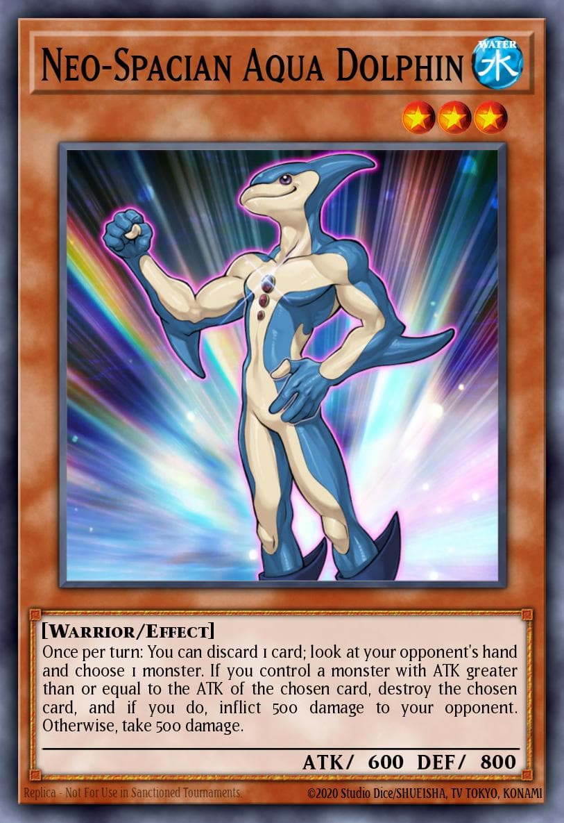 Neo-Spacian Aqua Dolphin — Duelist Pack 3: Jaden Yuki 2 Yu-Gi-Oh! card by TAKA-HASHI