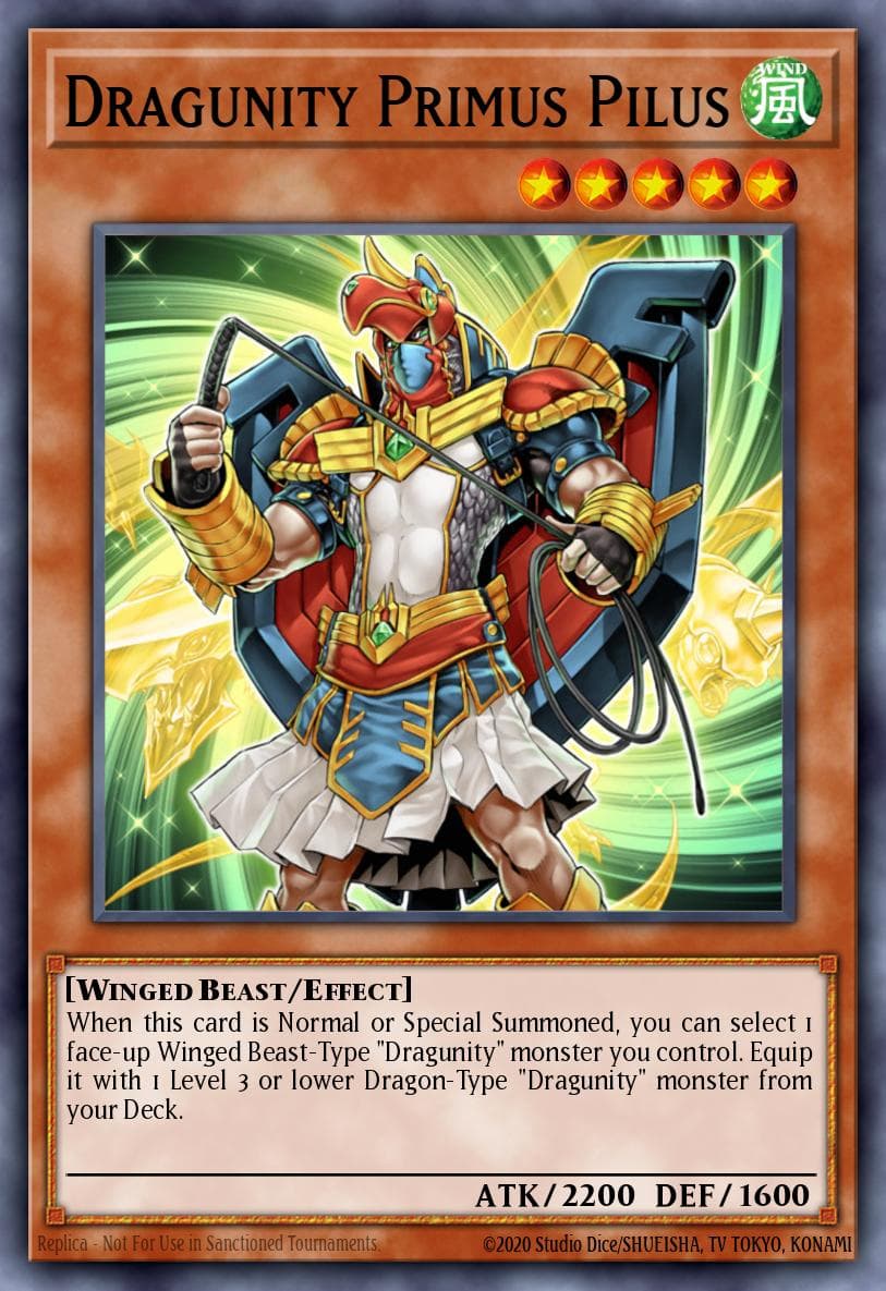 Dragunity Primus Pilus — Duel Terminal 4 Yu-Gi-Oh! card by Yuji Takahashi