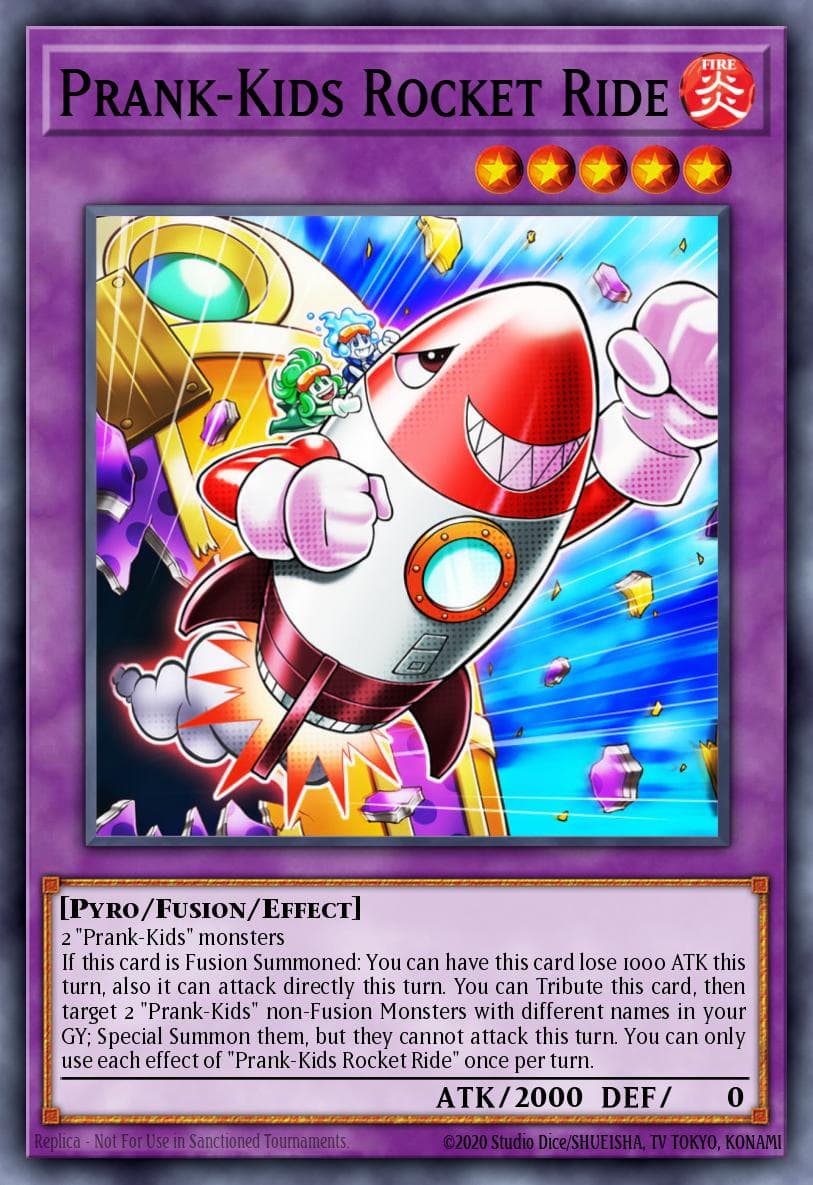 Prank-Kids Rocket Ride — Hidden Summoners Yu-Gi-Oh! card by KAZUKI TAKAHASHI