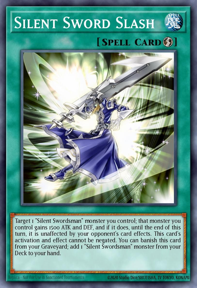 Silent Sword Slash — Yu-Gi-Oh! card