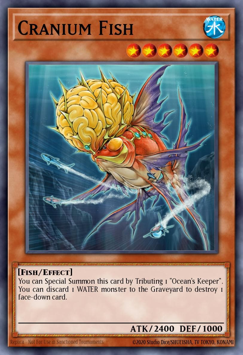 Cranium Fish — Tactical Evolution Yu-Gi-Oh! card by Katsuya KAWAMORI