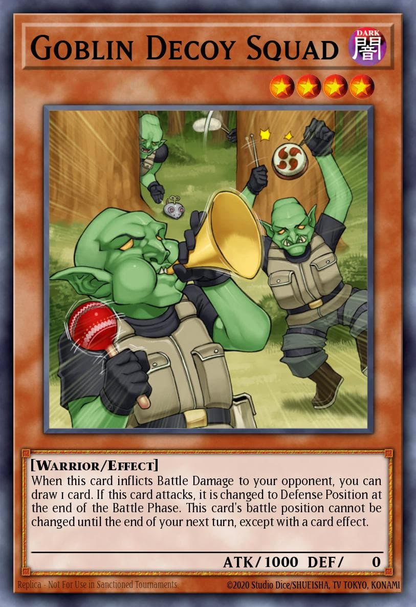 Goblin Decoy Squad — Crossroads of Chaos Yu-Gi-Oh! card by KAZUKI TAKAHASHI