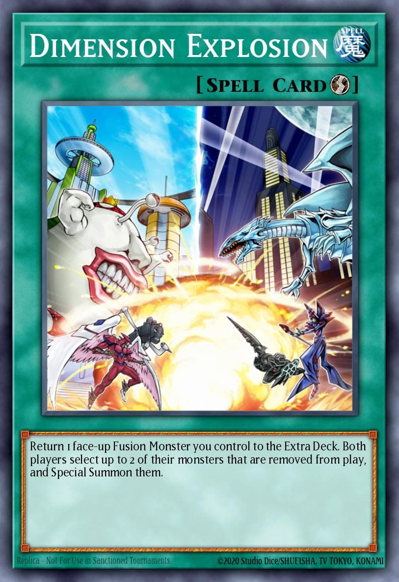 Dimension Explosion — Phantom Darkness Yu-Gi-Oh! card by Katsuya Katsuta