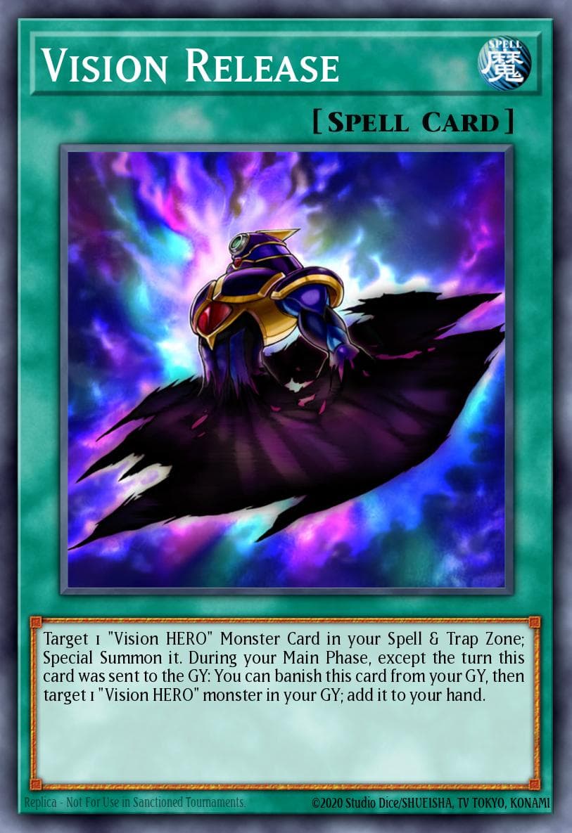 Vision Release — Battles of Legend: Hero's Revenge Yu-Gi-Oh! card by KAZUKI TAKAHASHI