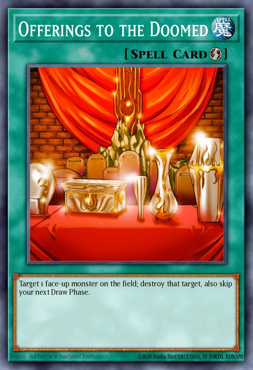 Offerings to the Doomed — Yu-Gi-Oh! card