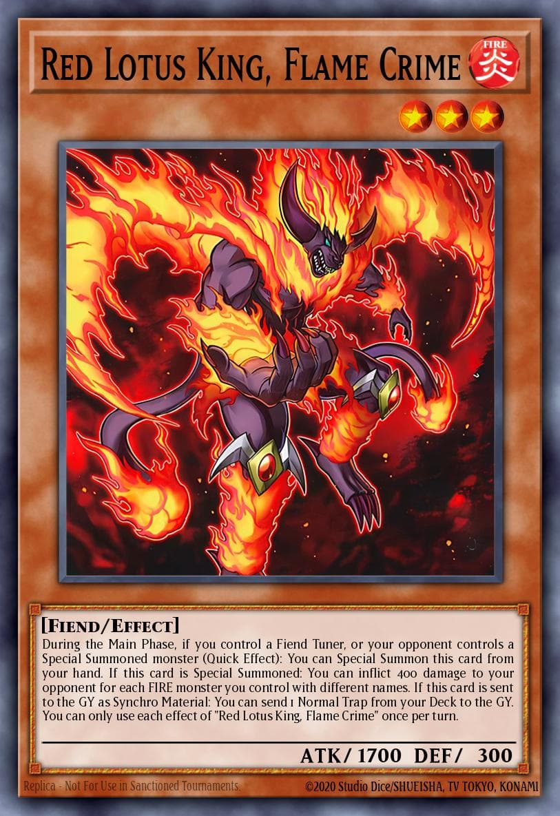 Red Lotus King, Flame Crime — Battles of Legend: Terminal Revenge