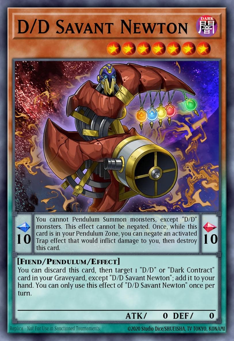 D/D Savant Newton — Structure Deck: Pendulum Domination Yu-Gi-Oh! card by KAZUKI TAKAHASHI