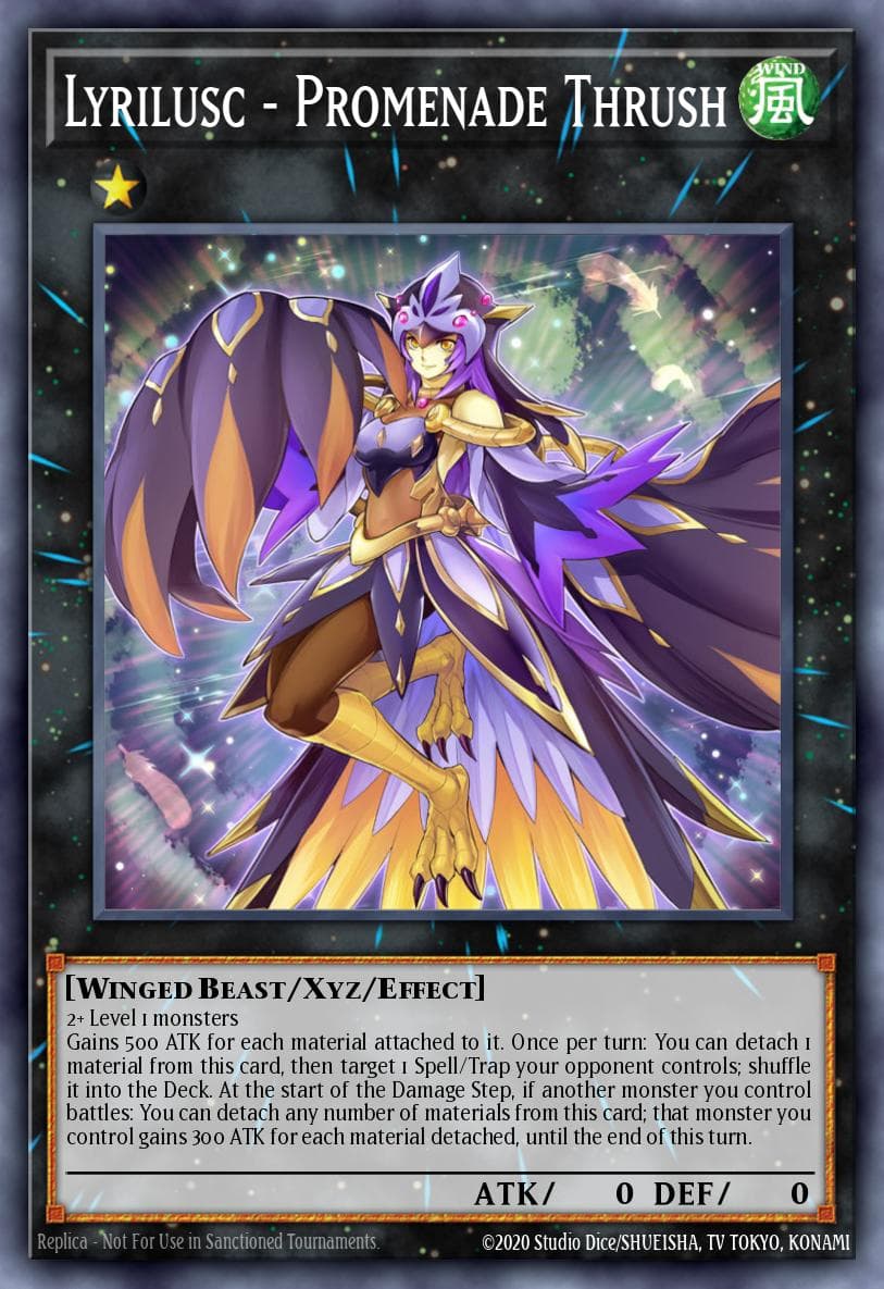 Lyrilusc - Promenade Thrush — Legendary Duelists: Synchro Storm Yu-Gi-Oh! card by Studio Dice