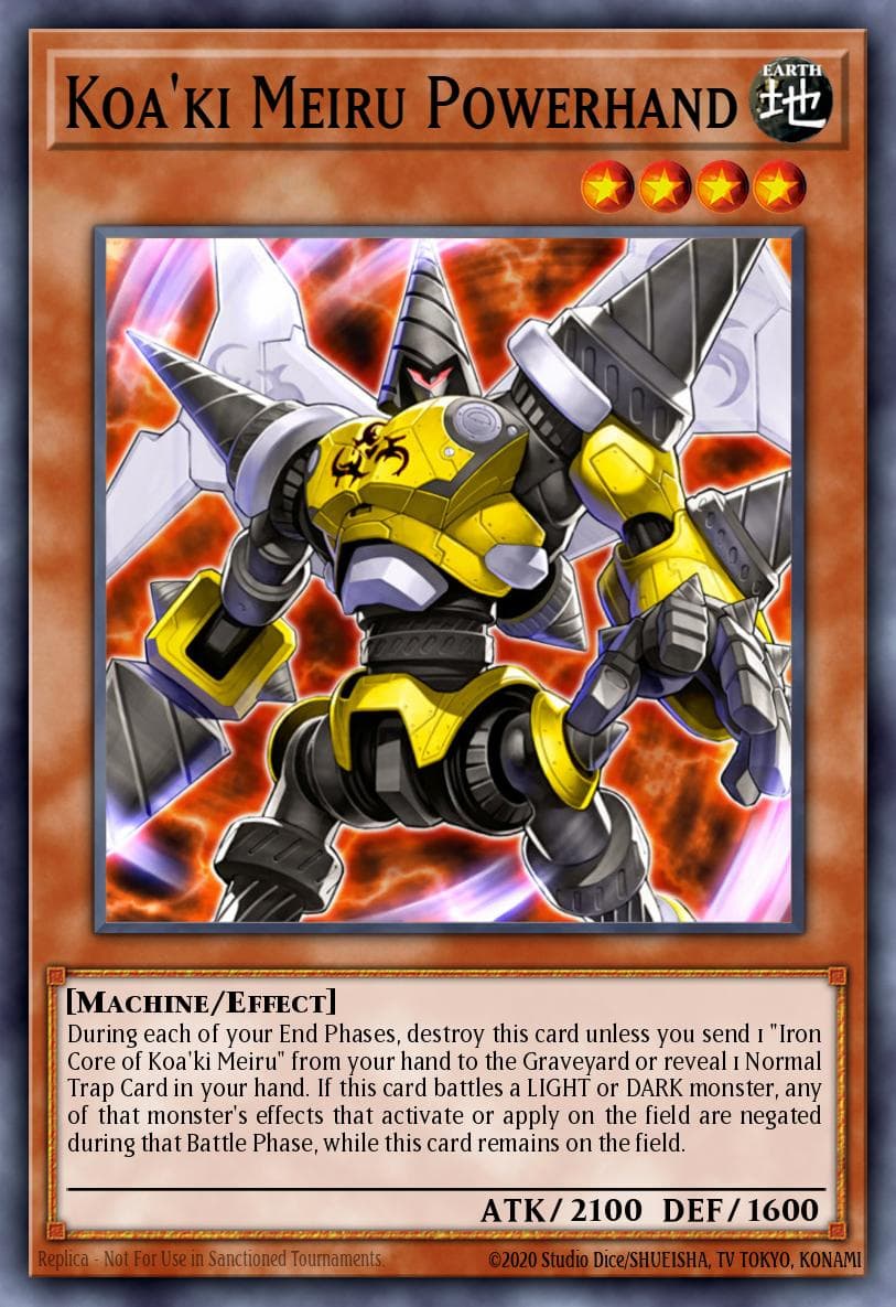 Koa'ki Meiru Powerhand — Raging Battle Yu-Gi-Oh! card by KAZUKI TAKAHASHI