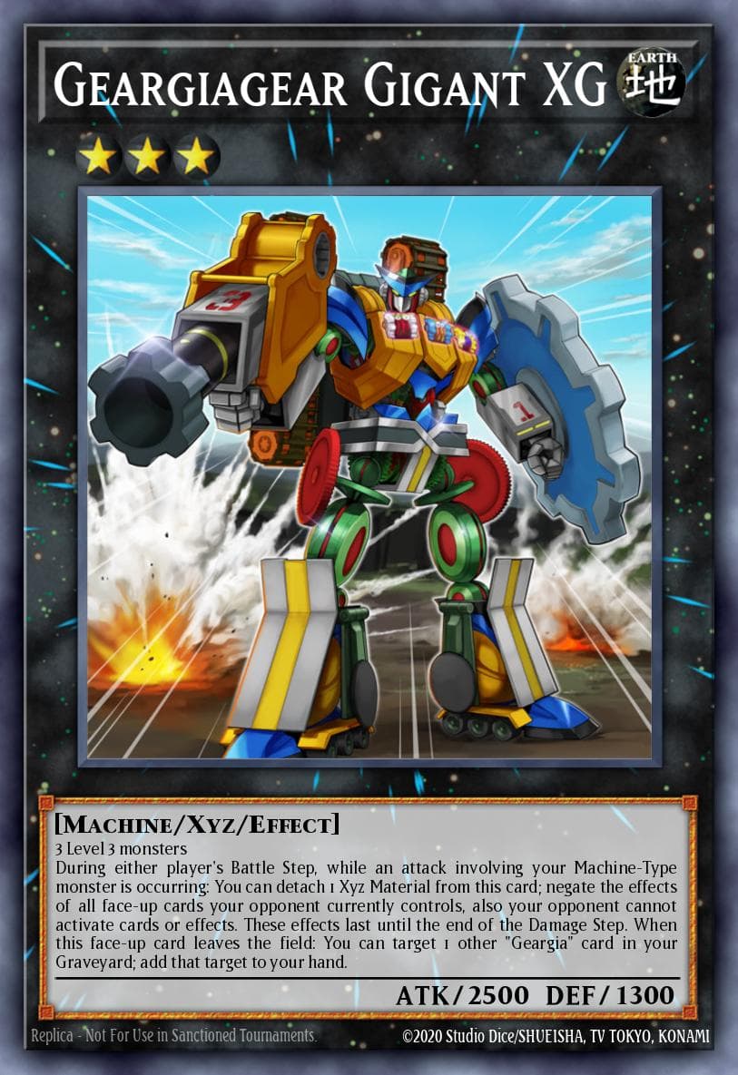 Geargiagear Gigant XG — Structure Deck: Geargia Rampage Yu-Gi-Oh! card by KAZUKI TAKAHASHI