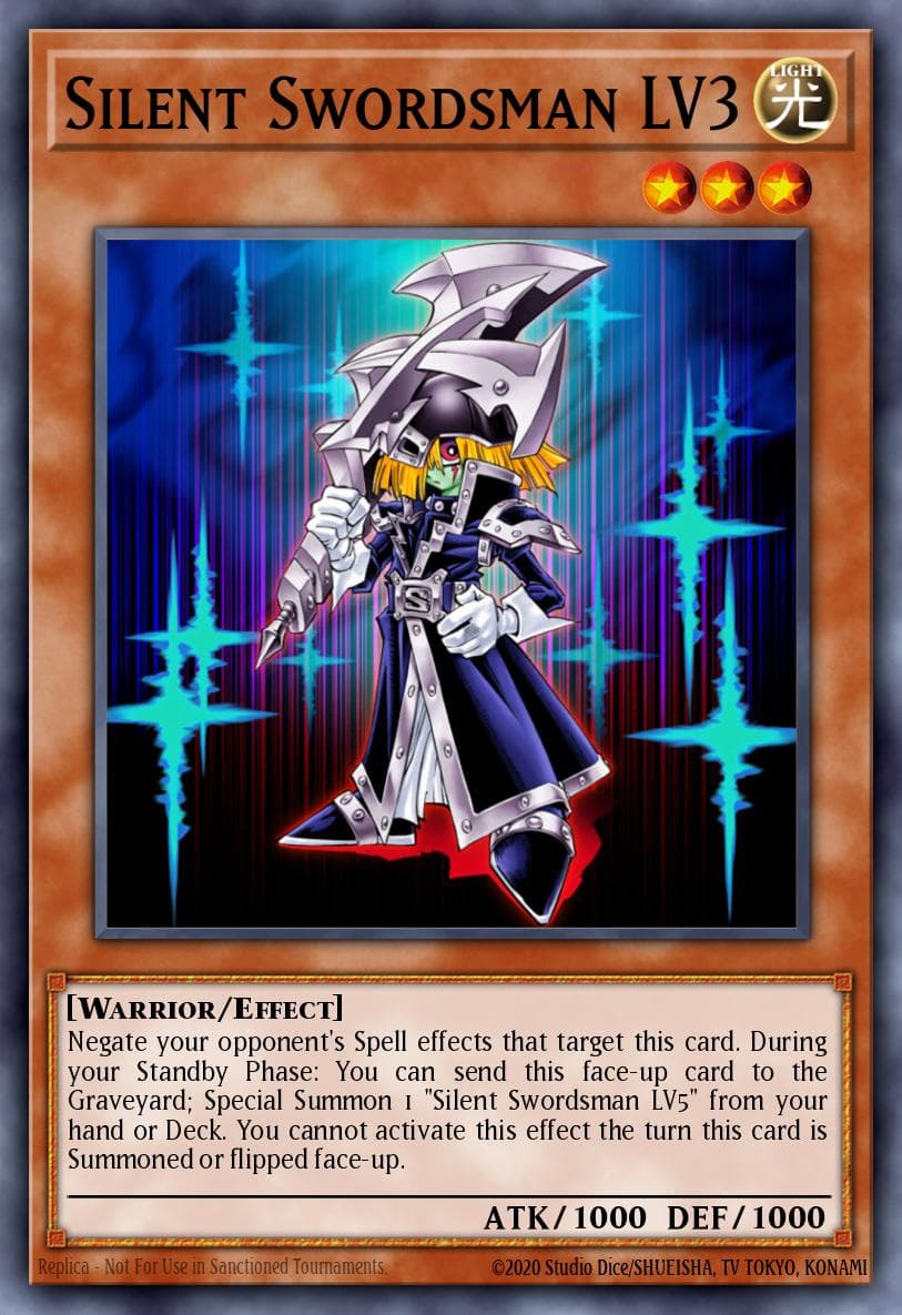 Silent Swordsman LV3 — Duelist Pack: Rivals of the Pharaoh Yu-Gi-Oh! card by KAZUKI TAKAHASHI