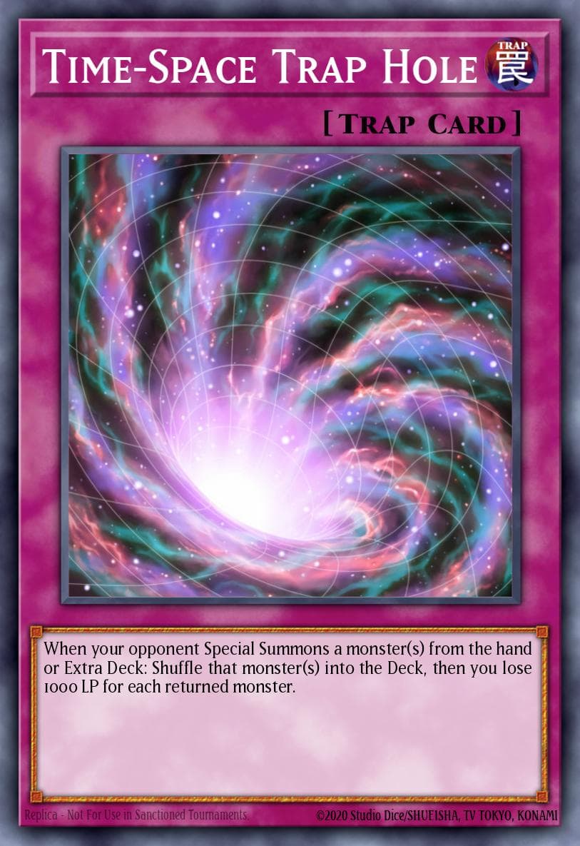 Time-Space Trap Hole — Premium Gold: Infinite Gold Yu-Gi-Oh! card by KAZUKI TAKAHASHI