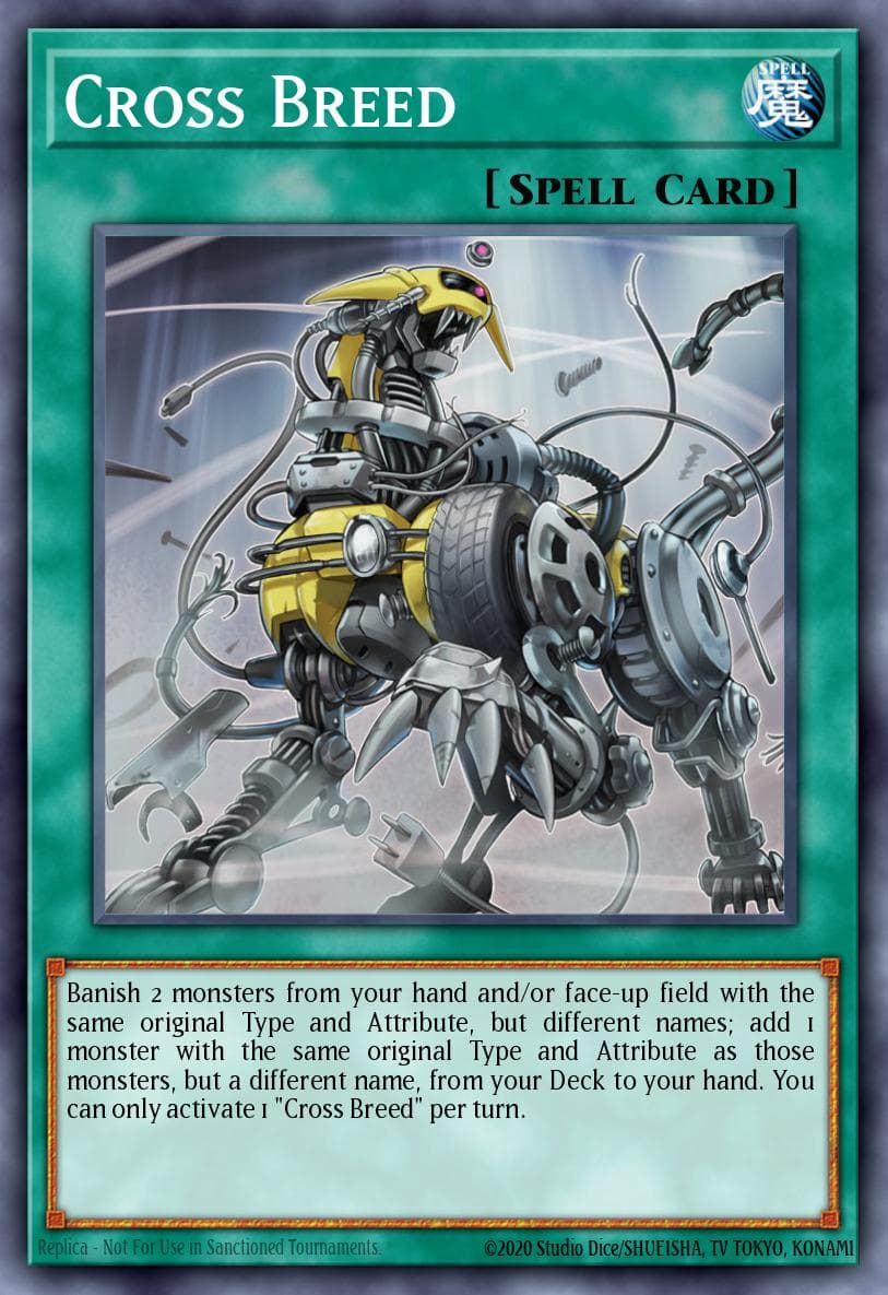 Cross Breed — Cybernetic Horizon Yu-Gi-Oh! card by KAZUKI TAKAHASHI