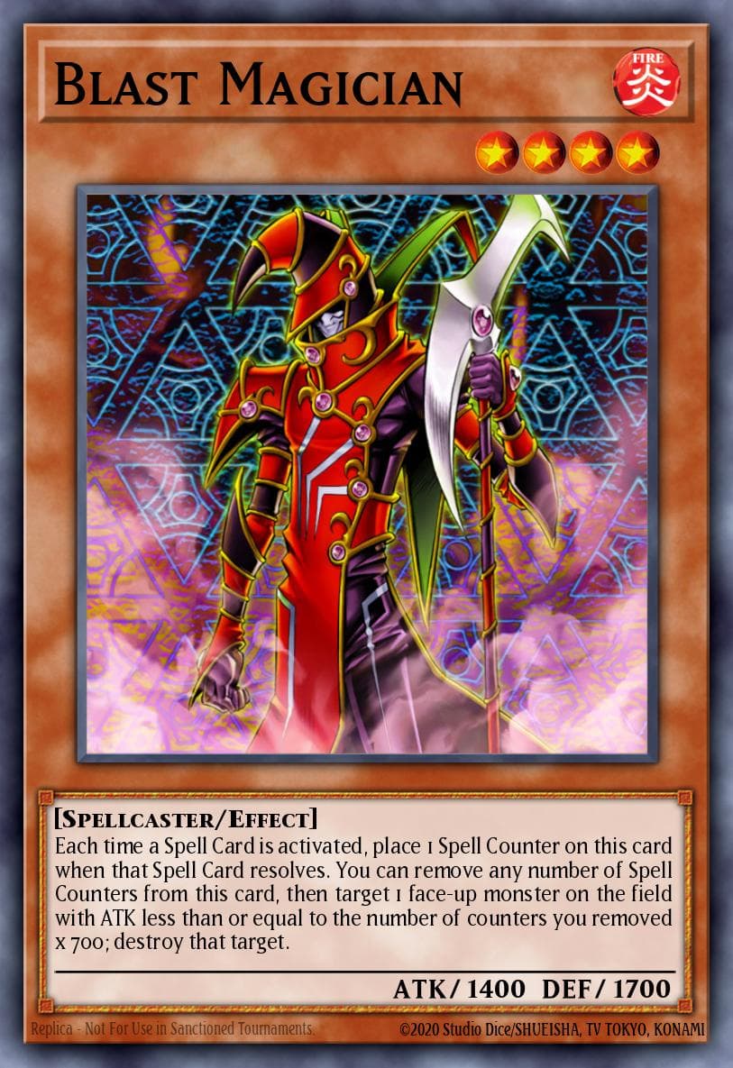Blast Magician — Structure Deck: Spellcaster's Command Yu-Gi-Oh! card by Kagemaru Himeno