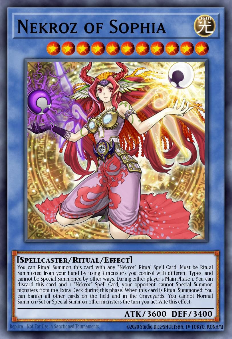 Nekroz of Sophia — Crossed Souls Yu-Gi-Oh! card by KAZUKI TAKAHASHI