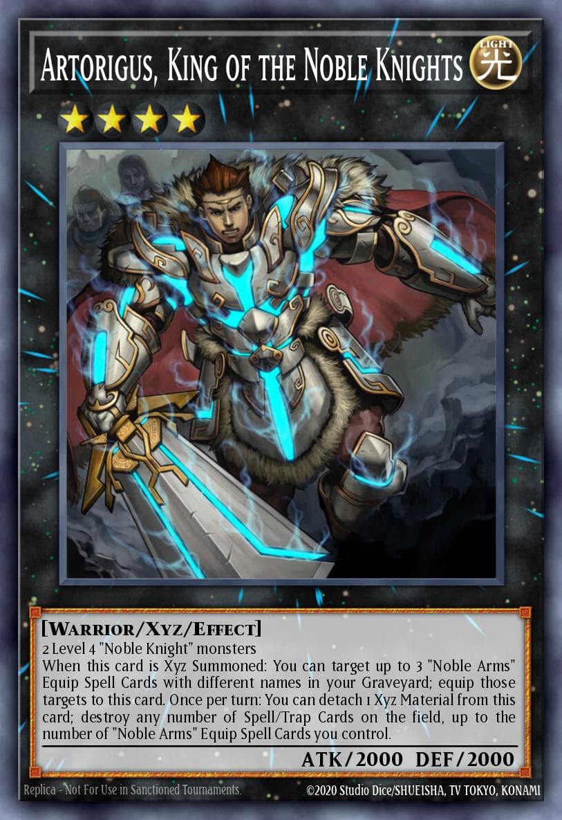 Artorigus, King of the Noble Knights — Cosmo Blazer Yu-Gi-Oh! card by KAZUKI TAKAHASHI