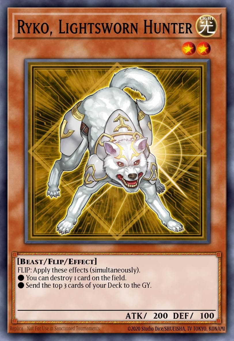 Ryko, Lightsworn Hunter — Yu-Gi-Oh! card