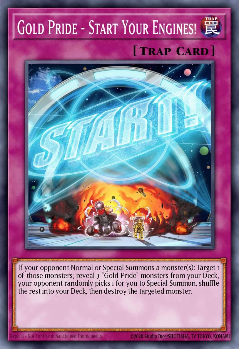Gold Pride - Start Your Engines! — Photon Hypernova Yu-Gi-Oh! card by Konami