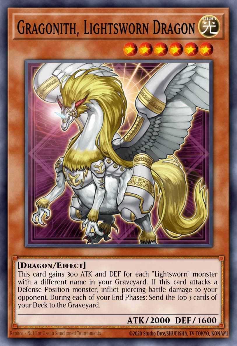 Gragonith, Lightsworn Dragon — Structure Deck: Realm of Light Yu-Gi-Oh! card by KAZUKI TAKAHASHI