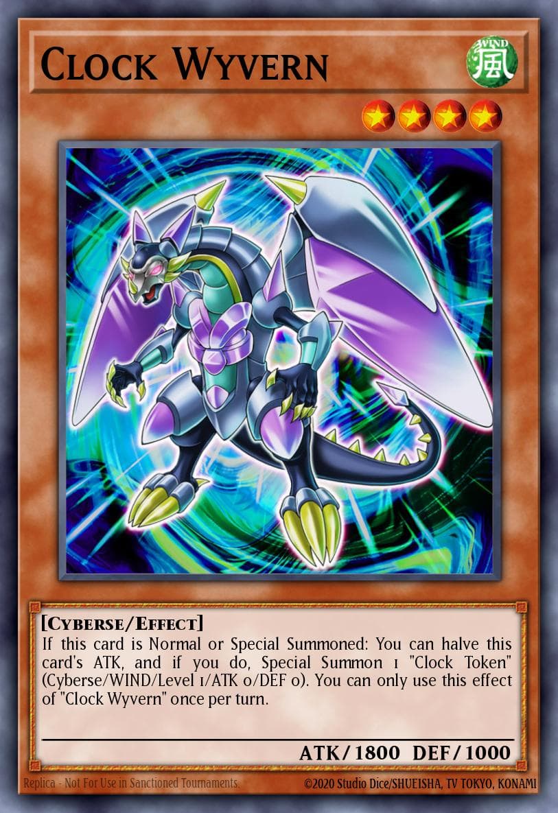 Clock Wyvern — Soul Fusion Yu-Gi-Oh! card by KAZUKI TAKAHASHI