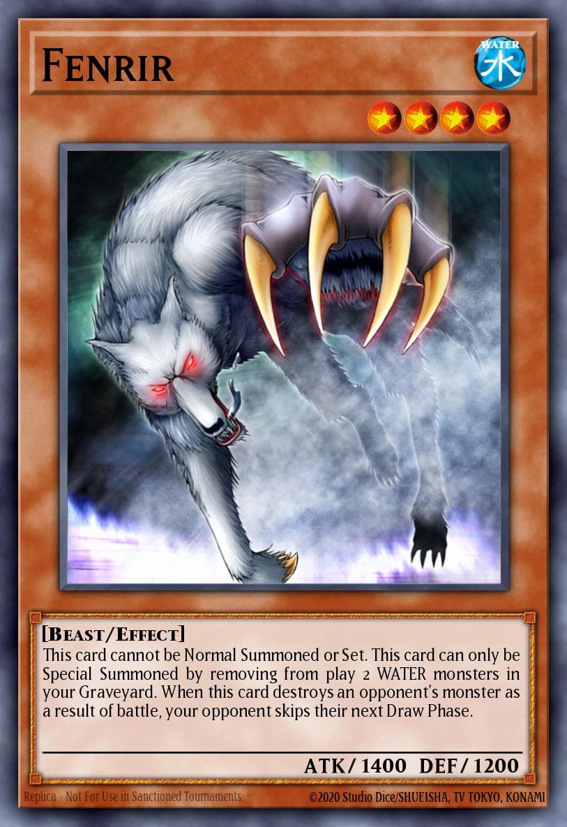 Fenrir — Dark Revelation Volume 2 Yu-Gi-Oh! card by KAZUKI TAKAHASHI
