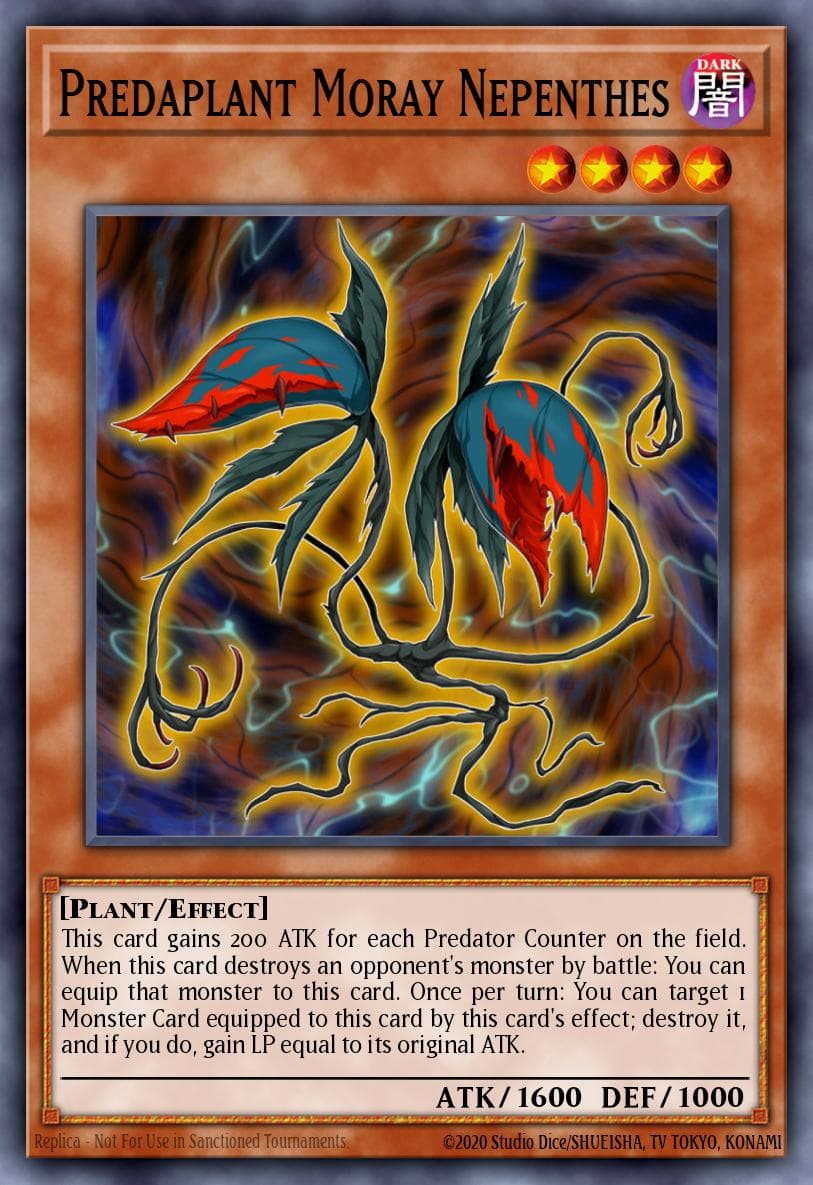 Predaplant Moray Nepenthes — Fusion Enforcers Yu-Gi-Oh! card by KAZUKI TAKAHASHI