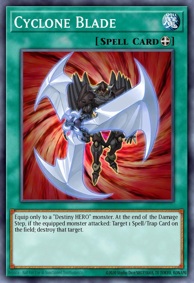 Cyclone Blade — Duelist Pack 5: Aster Phoenix Yu-Gi-Oh! card by KAZUKI TAKAHASHI