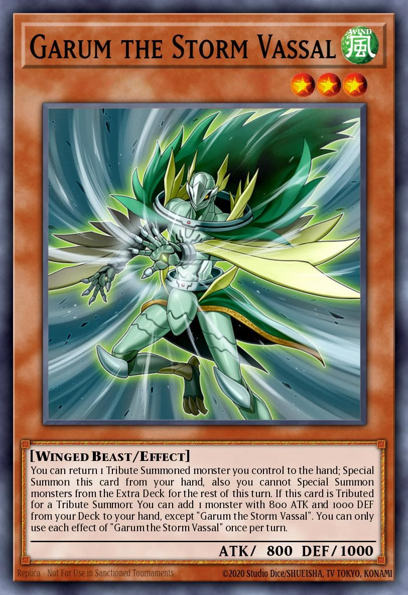 Garum the Storm Vassal — Emperor of Darkness Structure Deck