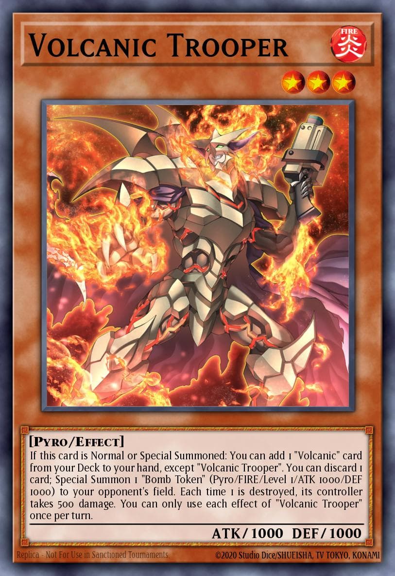 Volcanic Trooper — Yu-Gi-Oh! card