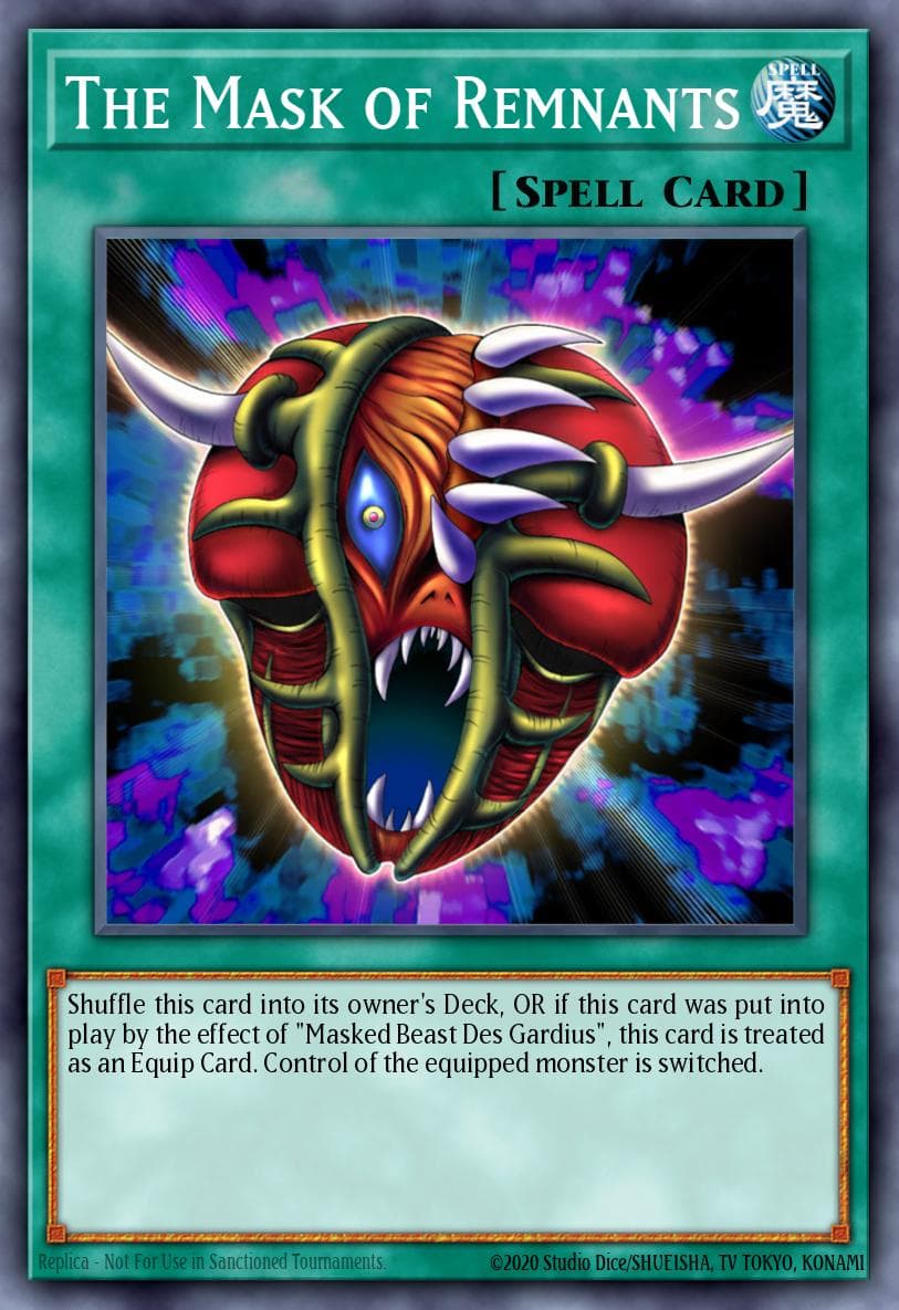 The Mask of Remnants — Yu-Gi-Oh! card