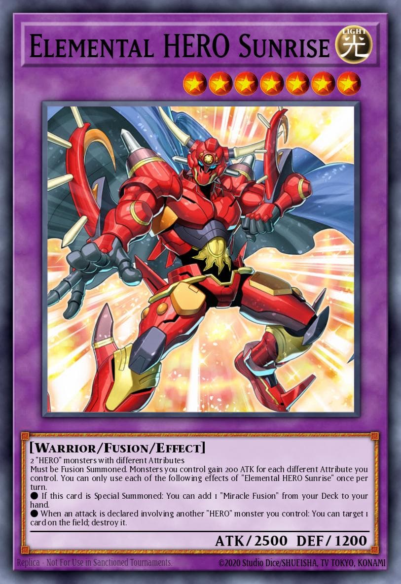 Elemental HERO Sunrise — Yu-Gi-Oh! card