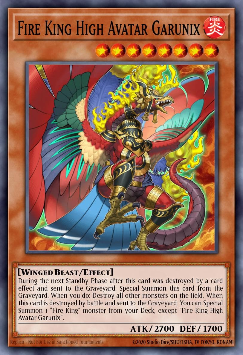 Fire King High Avatar Garunix — Yu-Gi-Oh! card