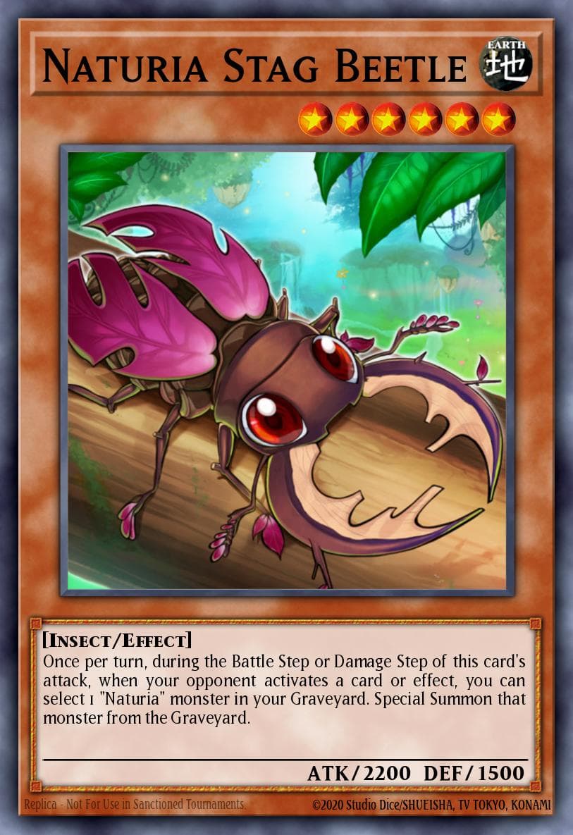 Naturia Stag Beetle — Starstrike Blast Yu-Gi-Oh! card by KAZUKI TAKAHASHI