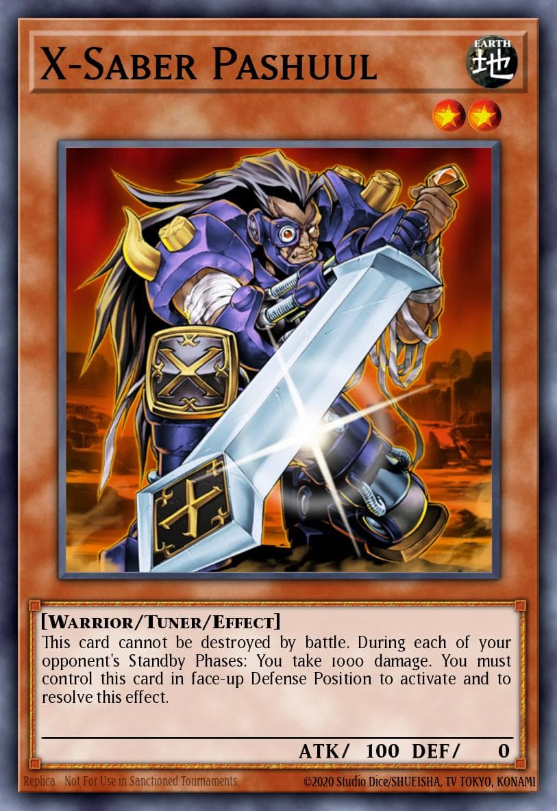 X-Saber Pashuul — Yu-Gi-Oh! card