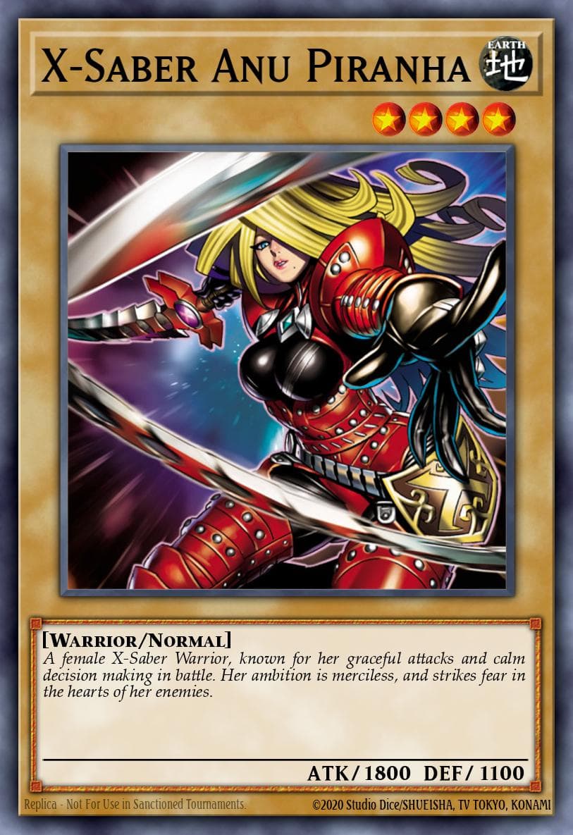 X-Saber Anu Piranha — Yu-Gi-Oh! card