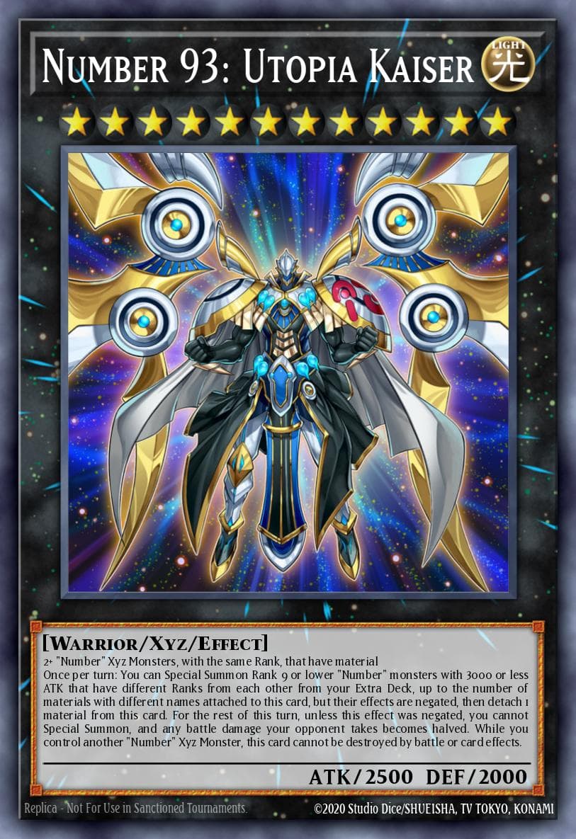 Number 93: Utopia Kaiser — Yu-Gi-Oh! Championship Series Prize Cards