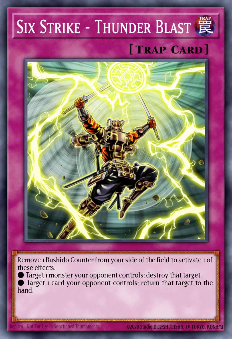 Six Strike - Thunder Blast — Storm of Ragnarok Yu-Gi-Oh! card by TAKAMASA