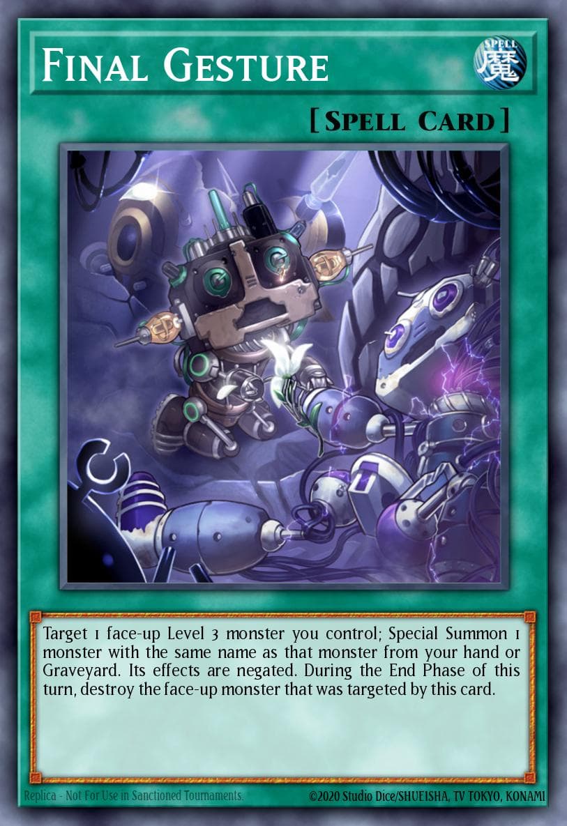 Final Gesture — Abyss Rising Yu-Gi-Oh! card by KAZUKI TAKAHASHI