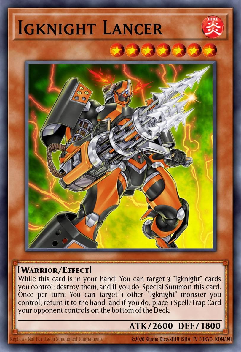 Igknight Lancer — Clash of Rebellions Yu-Gi-Oh! card by TAKAHASHI