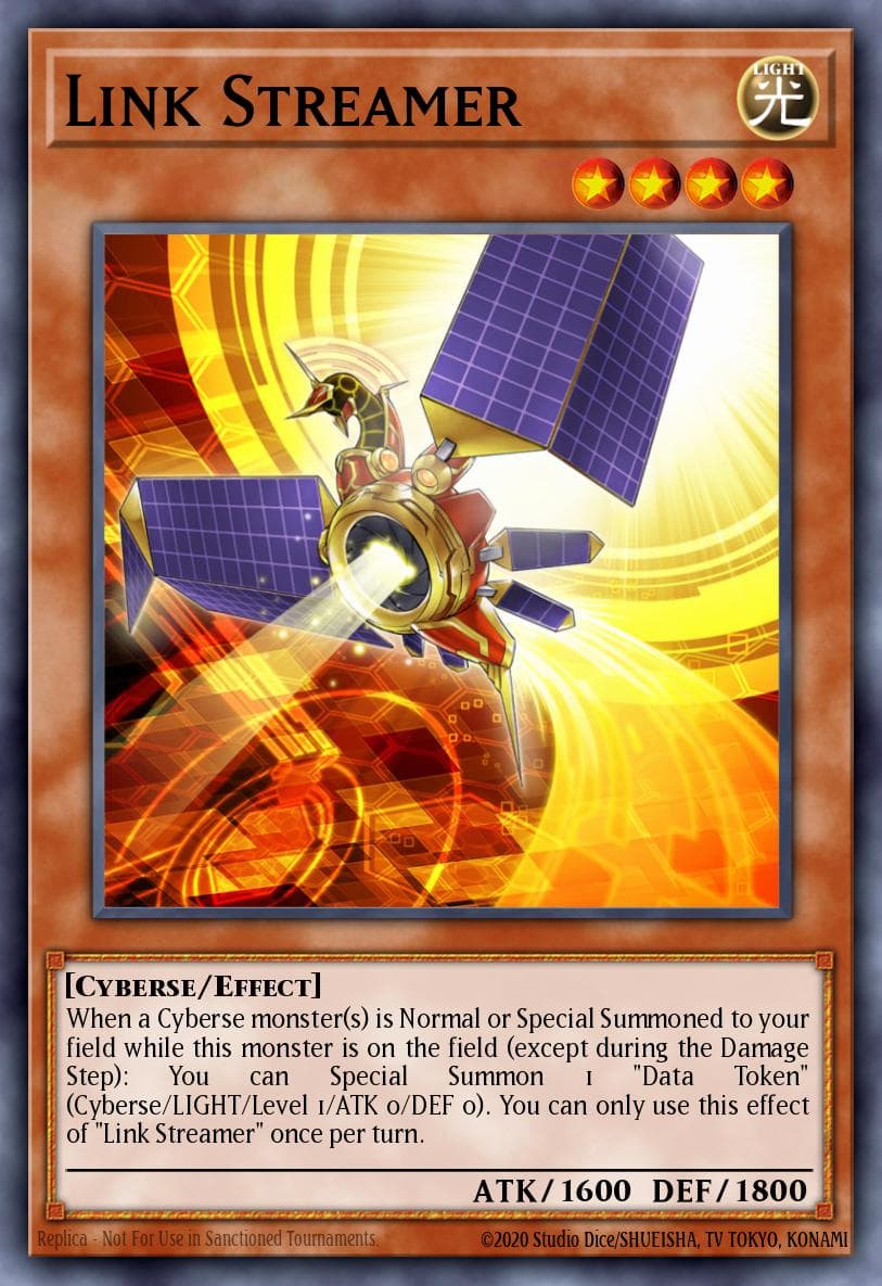 Link Streamer — Flames of Destruction Yu-Gi-Oh! card by KAZUKI TAKAHASHI
