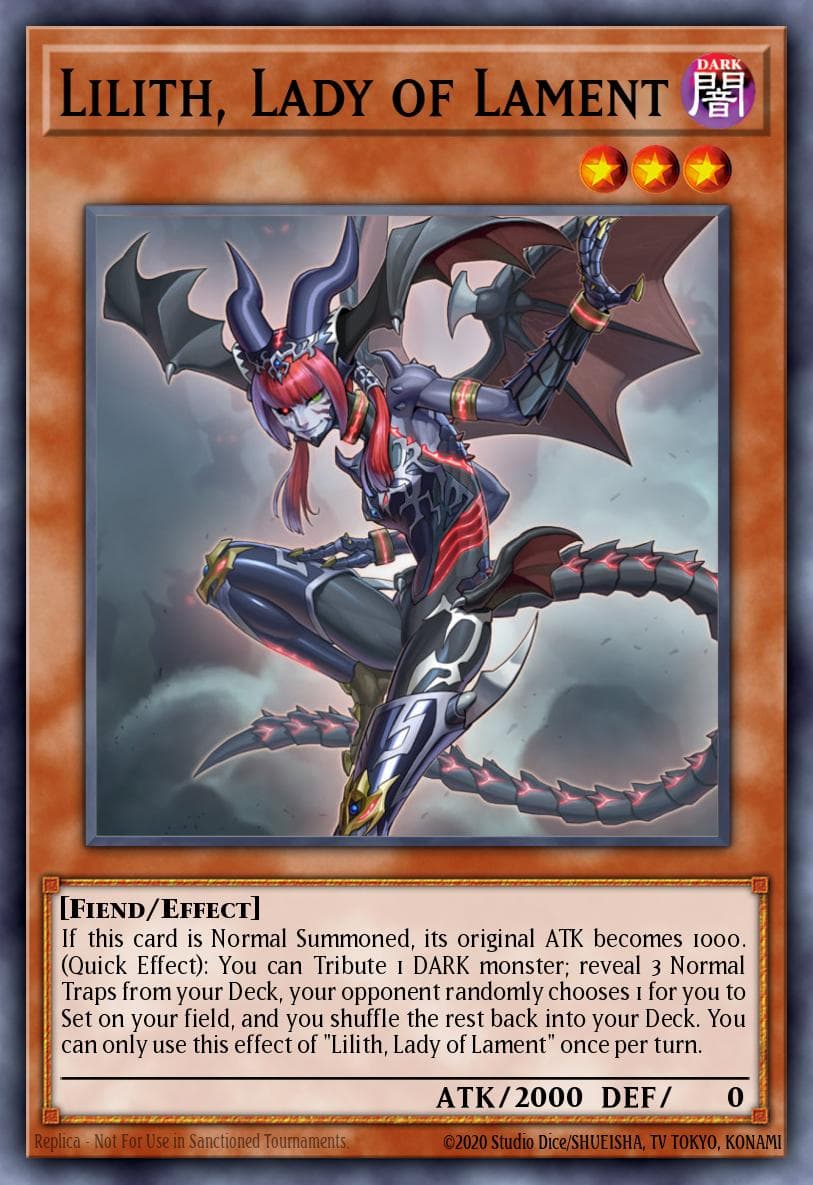 Lilith, Lady of Lament — Structure Deck: Dark World Yu-Gi-Oh! card by Studio Dice/SHUEISHA, TV TOKYO, KONAMI