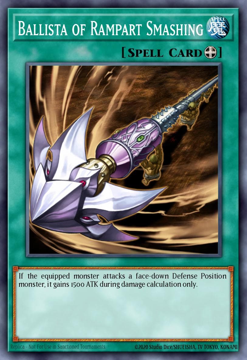 Ballista of Rampart Smashing — Rise of Destiny Yu-Gi-Oh! card by KAZUKI TAKAHASHI
